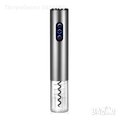 Луксозен Комплект Автоматичен Електрически Тирбушон 4566, снимка 3 - Други стоки за дома - 52471207