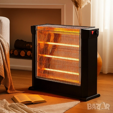 Кварцова печка LUXELL KS-2760, 2200W, 4 тръби, снимка 2 - Друга електроника - 52053226