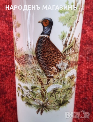 Порцеланова ваза за стена с ловен мотив дивеч порцелан цветя  , снимка 8 - Други ценни предмети - 53524850