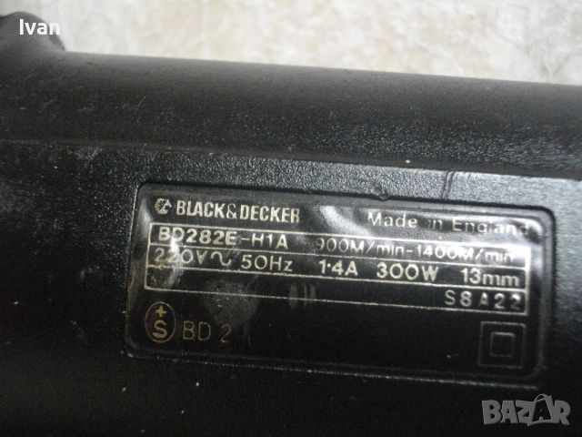 Английски Оригинален Мини Лентов Шлайф Ел. Пила 300 Вата-BLACK DECKER BD282E-Регулация Скорост, снимка 10 - Други инструменти - 46516115