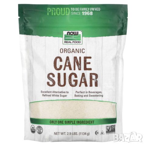 Now Foods Био тръстикова захар, 1134 гр, снимка 1 - Хранителни добавки - 46020712