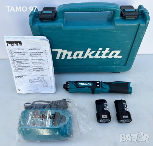 Makita DF012D - Акумулаторна отвертка 2x7.2V 1.5Ah като нова!