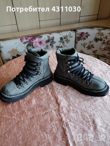 Кожени кубинки Fly London 39 номер, снимка 6 - Дамски боти - 53072983