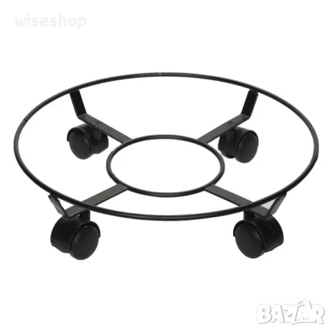 Поставка за саксии с 4 колела в два размера - 30 см и 40 см, снимка 1