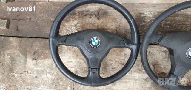 Трилъчев спортен волан с айрбег за бмв е36  волан бмв е36 bmw e36 steering wheel , снимка 3 - Части - 47074038