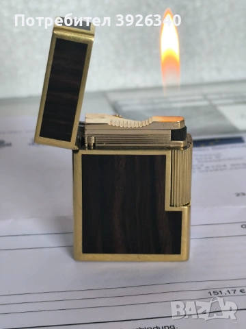 S.T.Dupont 18карата злато и дърво от Мадагаскар , снимка 9 - Други ценни предмети - 54010212