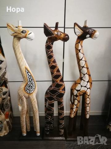 Жирафи от дърво, снимка 11 - Декорация за дома - 52659374