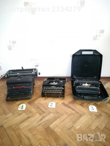 Пишещи печатни машини, стара немска,марка,,АDLER" и българска от 90-те години. 