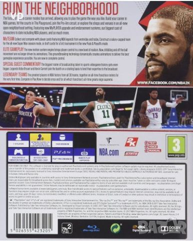 NBA 2K18 Игра за двама -Блу Рей диск в перфектно състояние за PlayStation 5, Плейстейшън 4, PS4, PS5, снимка 15 - Игри за PlayStation - 45686037