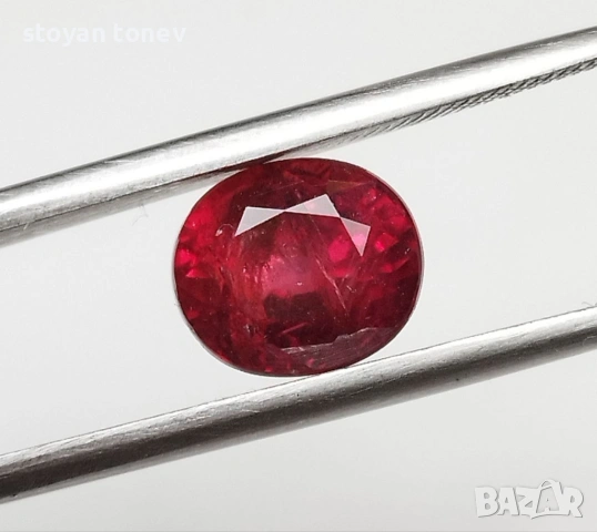 Рядък Ненагряван Сертифициран Рубин 3.18 карата от Уинза, Танзания – Истинско Съкровище! , снимка 8 - Други - 53805332
