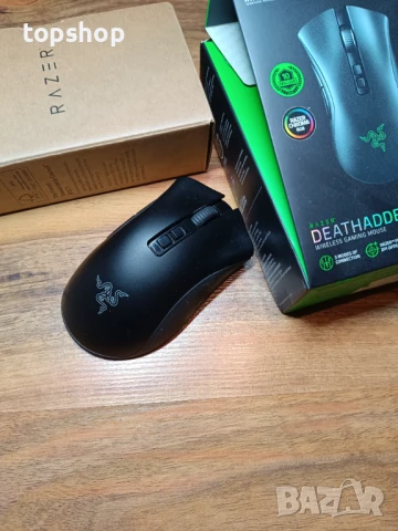 НОВА, ТЕСТВАНА, ПЕРФЕКТНА безжична мишка Gaming Razer DeathAdder V2 Pro, 20K DPI, 2.4GHz..., снимка 14 - Клавиатури и мишки - 50502537