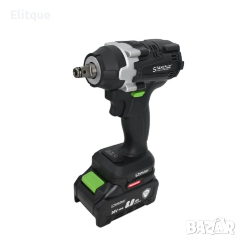 Акумулаторен ударен комбиниран гайковерт StahlMayer 36V 8Ah 850 N/m, снимка 3 - Друга електроника - 53127812