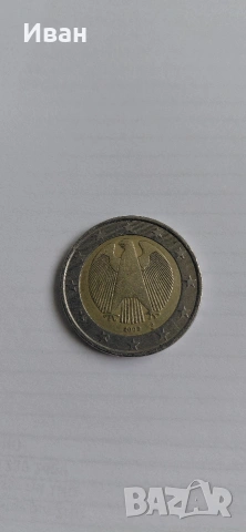 2 евро 2002 D Германия 