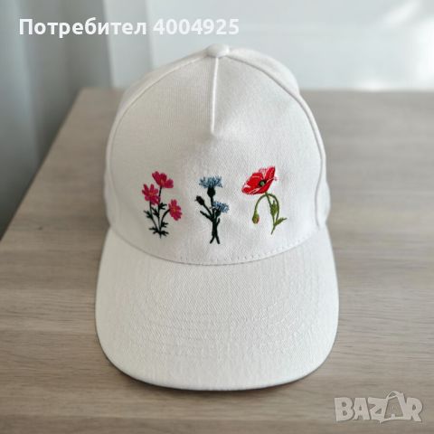 Дамска шапка с бродерия, снимка 14 - Шапки - 46698187