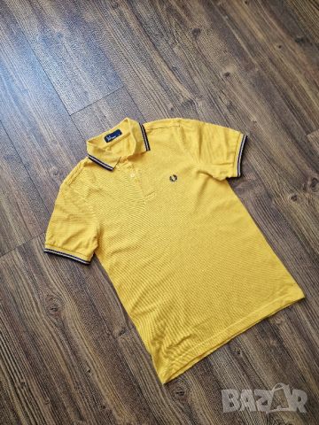 Страхотна мъжка тениска FRED PERRY,  без забележки като нова,  , размер XS, снимка 6 - Тениски - 45759146