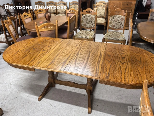 Разтегателна трапезна маса , снимка 11 - Маси - 50499766