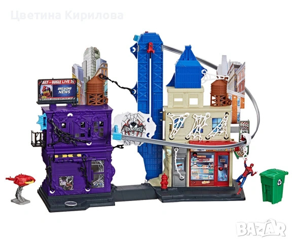 Спайдърмен - Venom Versus: Игрален комплект „Град на паяжините“, снимка 11 - Други - 53940259