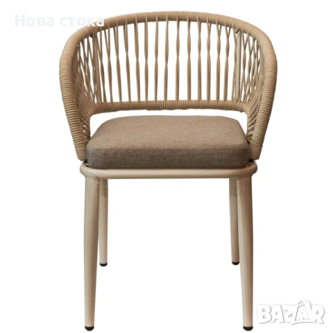 Трапезен плетен стол 58*63*82 см