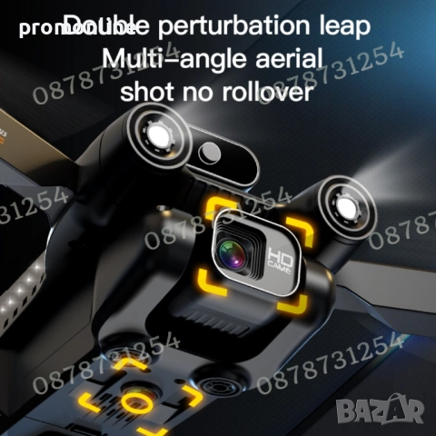 Безчетков дрон квадрокоптер двойна HD камера 8К 360 градуса 5G, снимка 7 - Други - 52239077