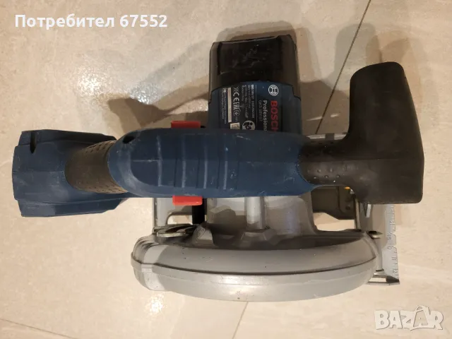 Акумулаторен циркуляр Bosch GKS 18V-57. Само тяло., снимка 6 - Други инструменти - 49374766