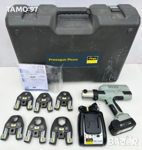 Viega Pressgun Picco 2-FL - Акумулаторна радиална преса за фитинги 12-15-18-22-28-35, снимка 1