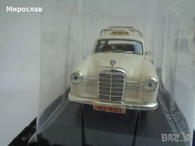 1:43 MERCEDES BENZ 180 D 1962 КОЛИЧКА ИГРАЧКА ТАКСИ МОДЕЛ, снимка 2 - Колекции - 46005979