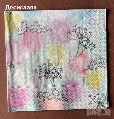 Малки салфетки за декупаж на бройка, снимка 3 - Други - 49689475