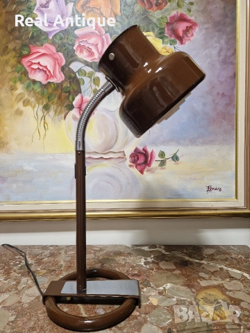 Уникална рядка антикварна шведска настолна лампа , снимка 3 - Настолни лампи - 53932457
