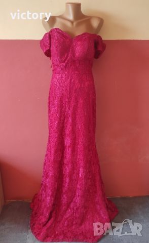 Дантелена официална рокля , снимка 1 - Рокли - 45405048