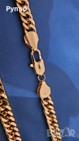 Позлатен ланец, снимка 3 - Колиета, медальони, синджири - 52124643