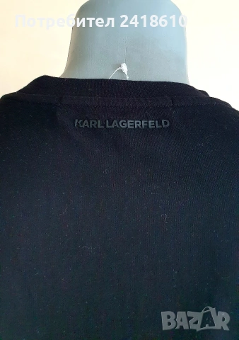 Karl Lagerfeld Stretch Cotton Mens Size L / XL  ОРИГИНАЛ! Мъжка Тениска!, снимка 8 - Тениски - 54205271