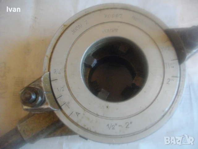 JOPAL 2 ЧЕХОСЛОВАШКА ВИНТОНАРЕЗКА С ПОСТАВЕНИ РЕЗБОНАРЕЗНИ НОЖОВЕ РАЗМЕР 1/2"-3/4" ЗА РЕЗБИ НА ТРЪБИ, снимка 7 - Други инструменти - 51108329