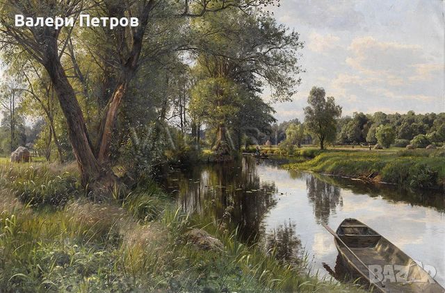 Репродукции на картини пейзажи - Педер Морк Монстед (1859 - 1941), снимка 12 - Картини - 46010286