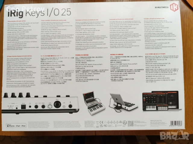 IK Multimedia iRig Keys I/O 25, снимка 6 - Пиана - 54217542