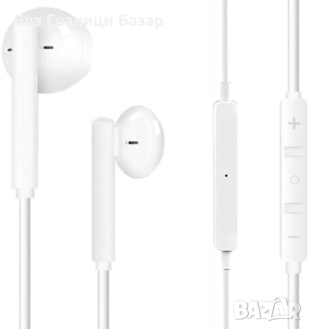 Нови кабелни Стерео слушалки с микрофон и управление на звука iPhone Айфон