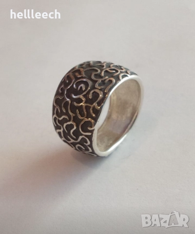 Сребърен пръстен, снимка 4 - Пръстени - 52863303