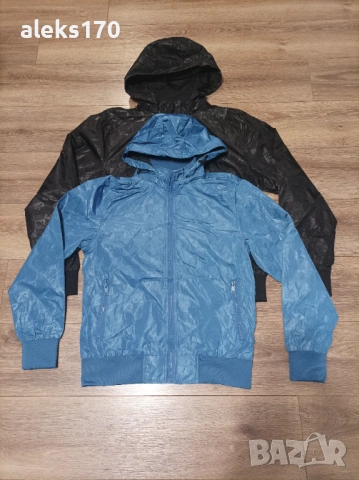 Мъжко яке - черно, бяло и синьо, снимка 3 - Якета - 53247837