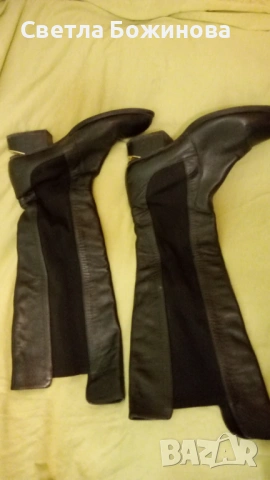 Дамски кожени ботуши , снимка 3 - Дамски ботуши - 53804789