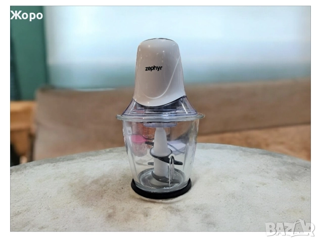 Чопър ZEPHYR ZP 1111 IG със стъклена купа ,1.5 литра, 2 скорости,Бял, снимка 2 - Чопъри и пасатори - 52723267