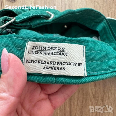 John Deere Werke Mannheim серия 6020 зелена шапка с козирка, снимка 7 - Шапки - 53842745