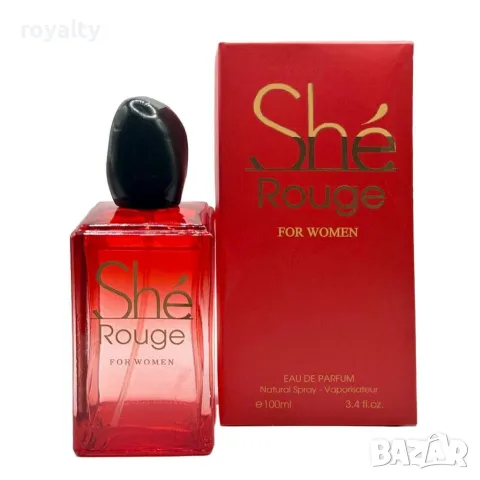 Парфюм за жени Shé Rouge, 100ml, EDP, снимка 3 - Дамски парфюми - 49736157