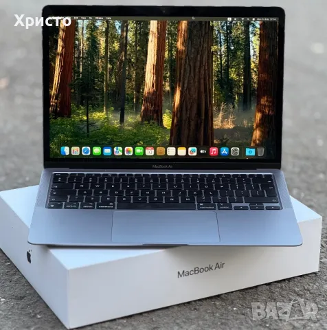 ГАРАНЦИОНЕН!!! Лаптоп Apple MacBook Air, Apple M1, 13.3", 8GB, 256GB, Space Grey, снимка 3 - Лаптопи за работа - 49414632