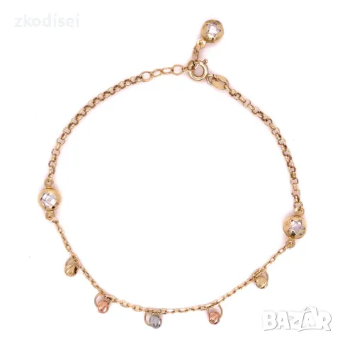 Златна дамска гривна 2,63гр. 20см. 14кр. проба:585 модел:3216-2, снимка 1