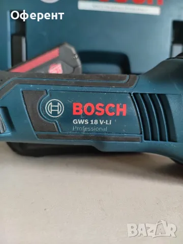 BOSCH GWS 18 V-LI акумулаторен ъглошлайф , снимка 5 - Други инструменти - 48641917