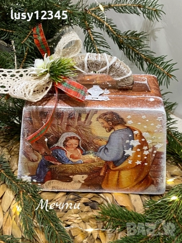 Кутия чантичка-Свята нощ! 🎄, снимка 2 - Декорация за дома - 52769451