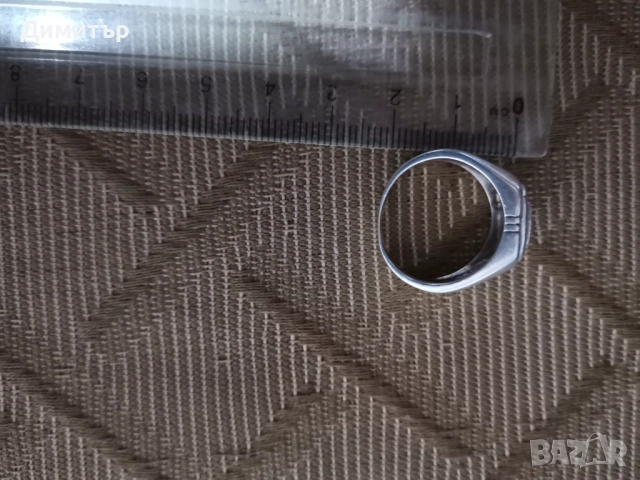 Сребърен пръстен, снимка 3 - Пръстени - 52619114