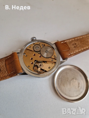 OMIKRON, 17 rubis, AS 1130, Wehrmachtswerk! TOP!, снимка 9 - Мъжки - 53745710