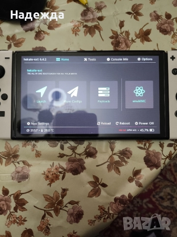 Nintendo Switch OLED хакнат +256gb Карта +джойстик