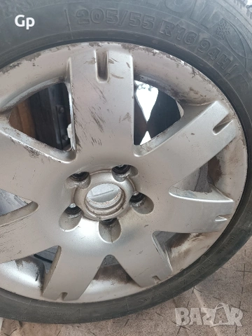 Продавам джанти с гуми Vw Passat 16 5x112 57.1 централен отвор, снимка 2 - Гуми и джанти - 52877069