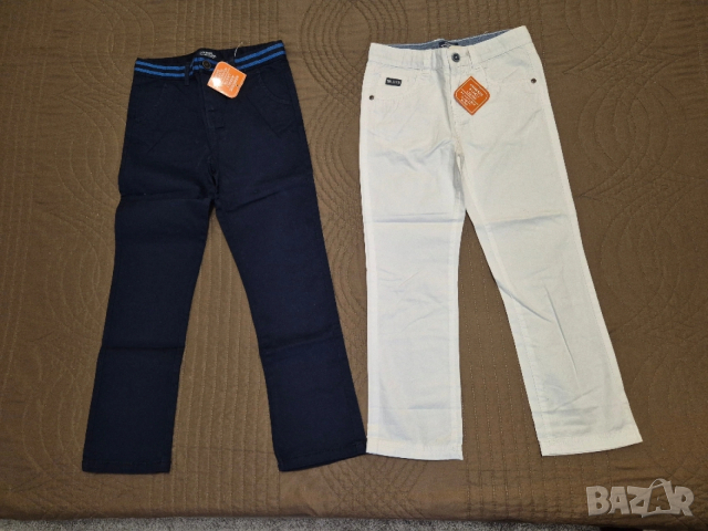 Нов бял панталон за момче на 7-8 год 122 - 128 см на LC Waikiki, снимка 5 - Детски панталони и дънки - 53799319